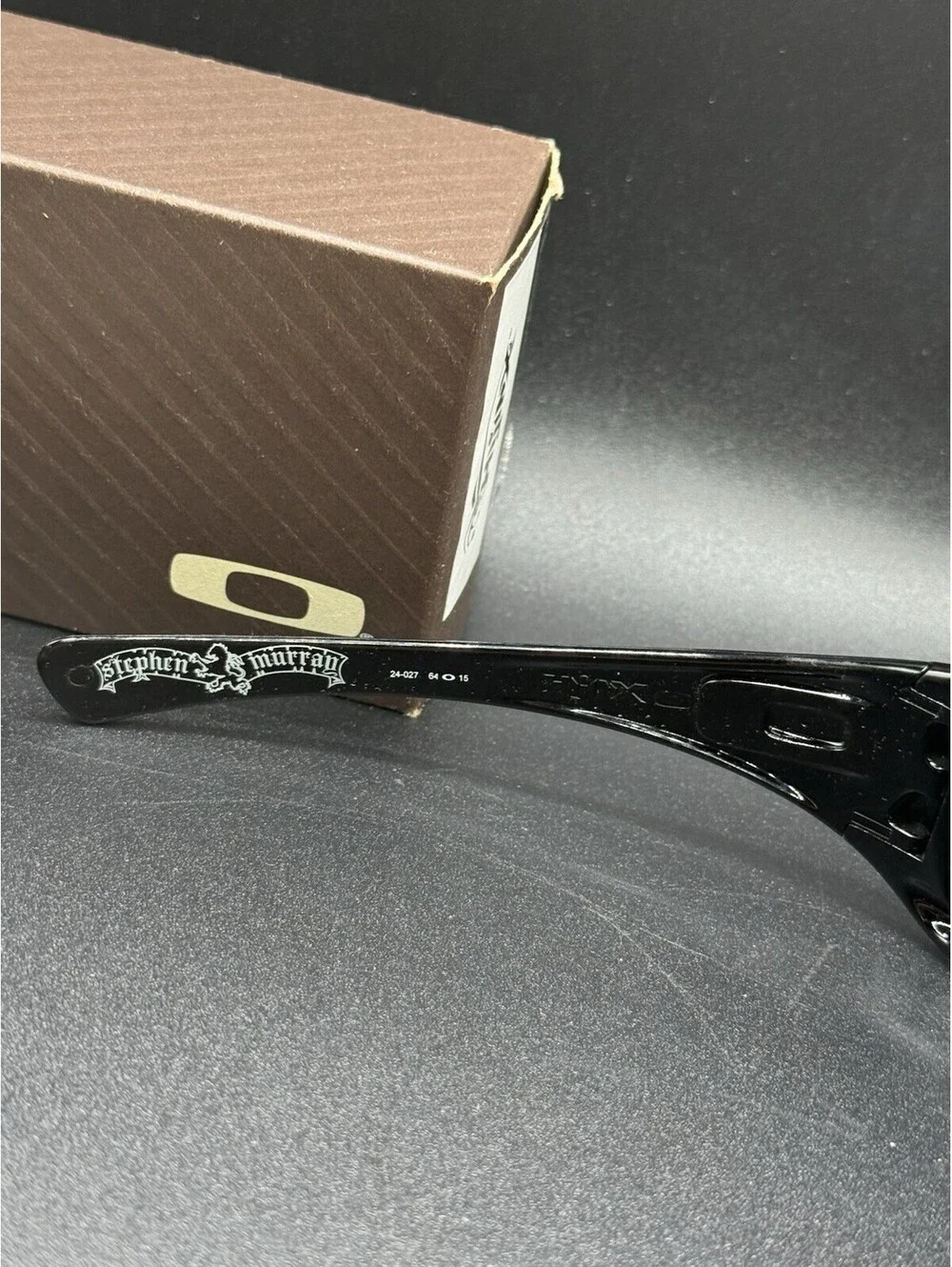 Oakley Hijinx Stephen Murray Polished Black w/Black Iridium Lenses 24-027